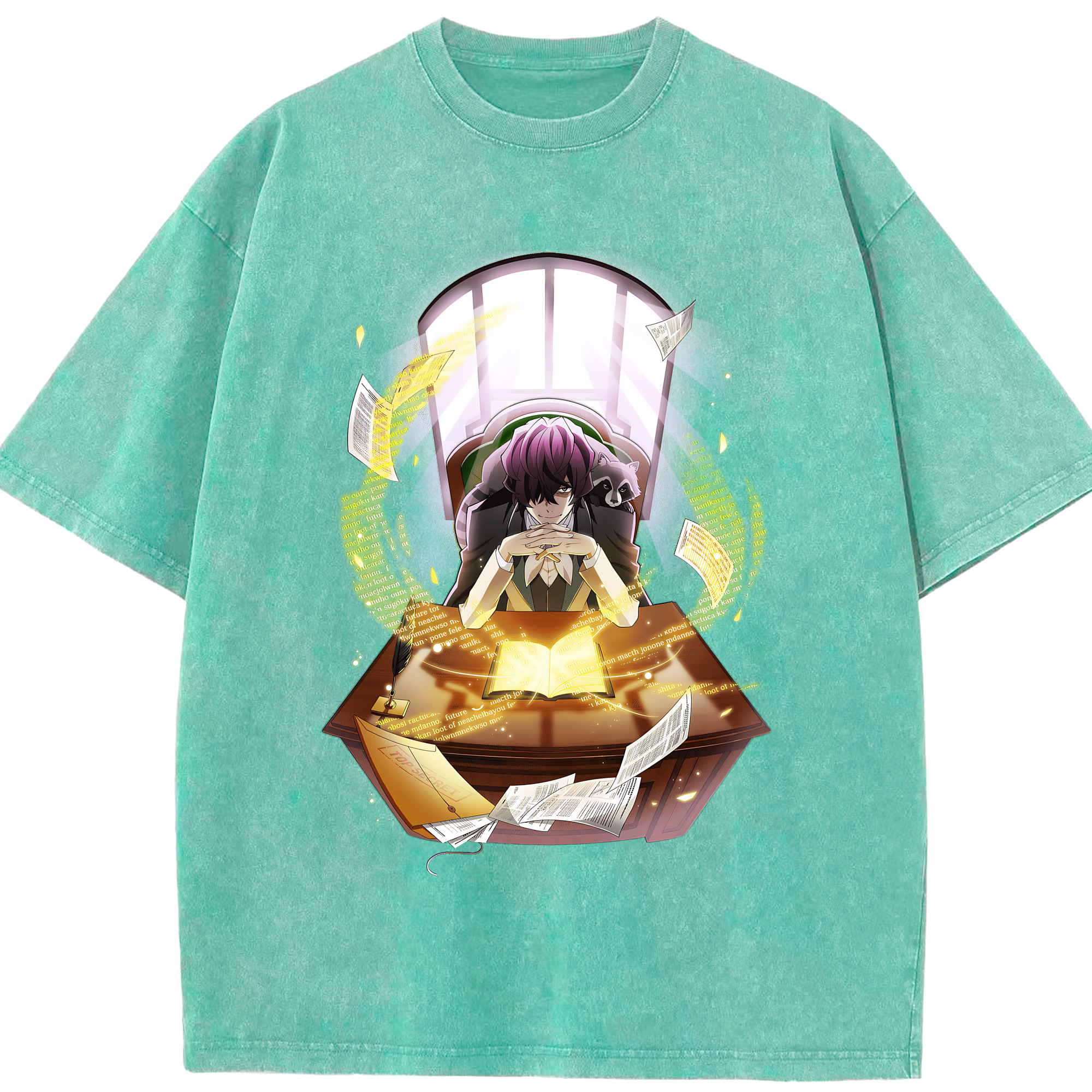 （画像用） 文豪ストレイドッグス Bungo Stray Dogs 綿100% ヴィンテージ風 半袖Tシャツ（フロントプリント）